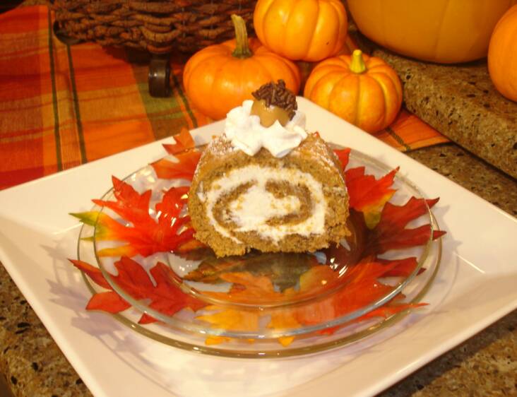 Pecan Pumpkin Cake Roll Recipe