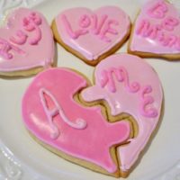 Heart Puzzle Shaped Butter Cookies Recipe lizbushong.com