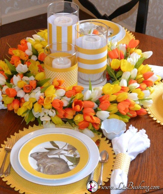 Overhead Bunny tablescape