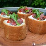 Beef Pockets Stuffed with Vegetable Spread