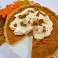Serve Double Crust Pumpkin Tart lizbushong.com