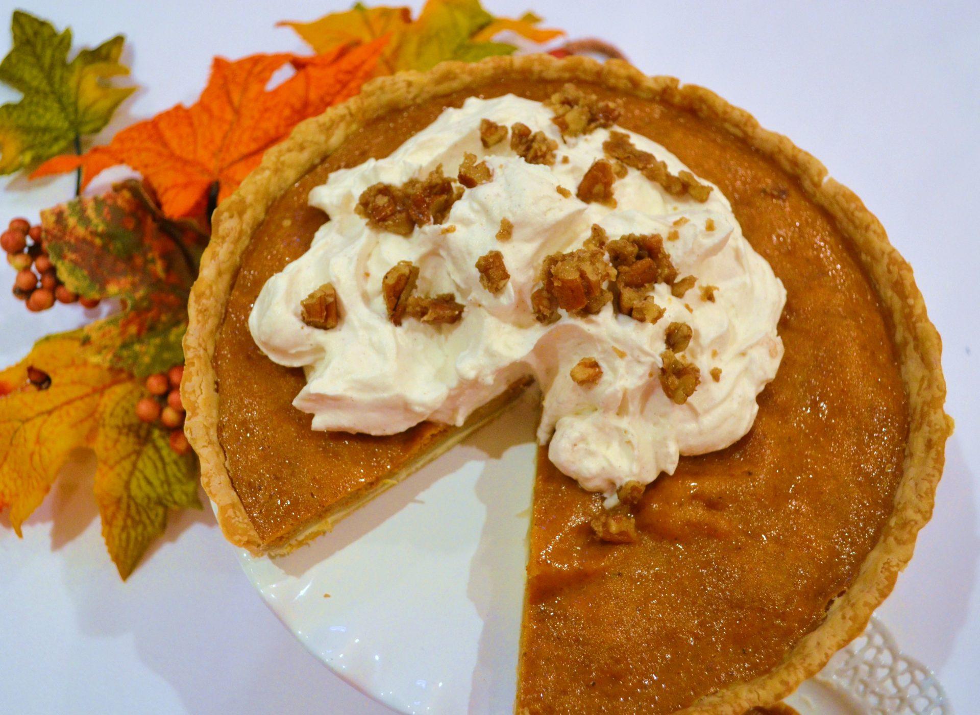 Serve Double Crust Pumpkin Tart lizbushong.com