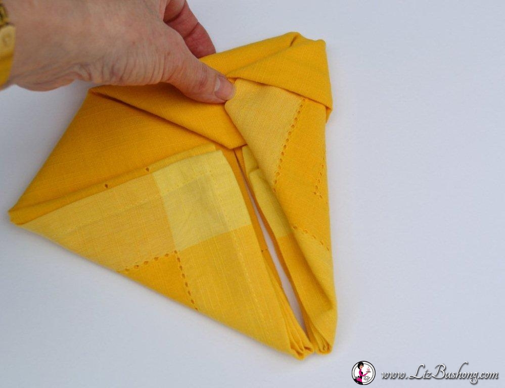Bunny Ears napkin fold-step15-www.lizbushong.com
