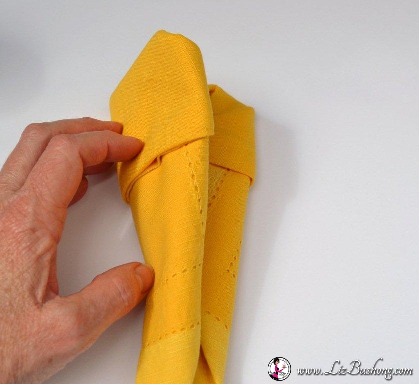 Bunny Ears napkin fold-step17-www.lizbushong.com