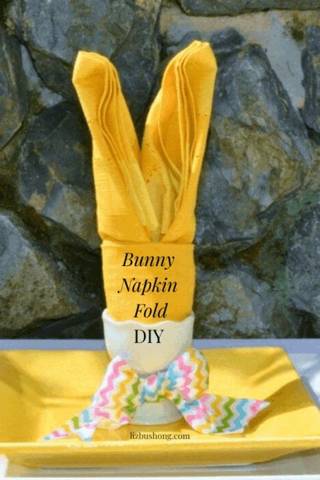 Bunny Ears Napkin Fold Tutorial