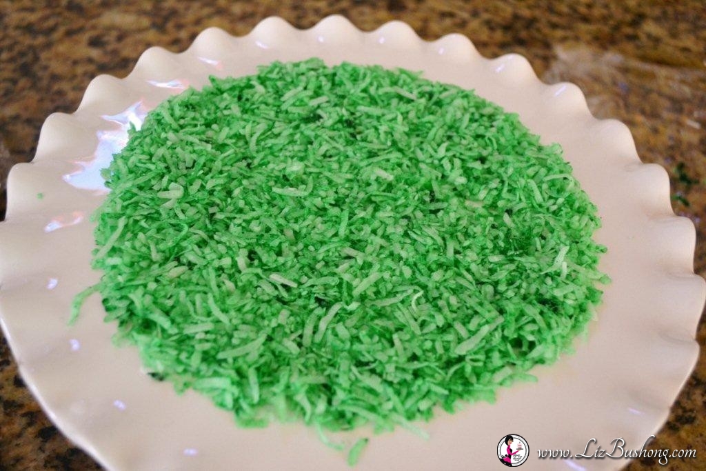 Easter Bunny Cake- green coconut-www.lizbushong.com