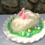 Easter Bunny Cake-on grass-www.lizbushong.com