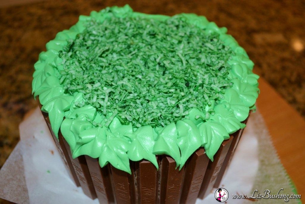 Easter Kit Kat Basket-grass coconut top-www.lizbushong.com