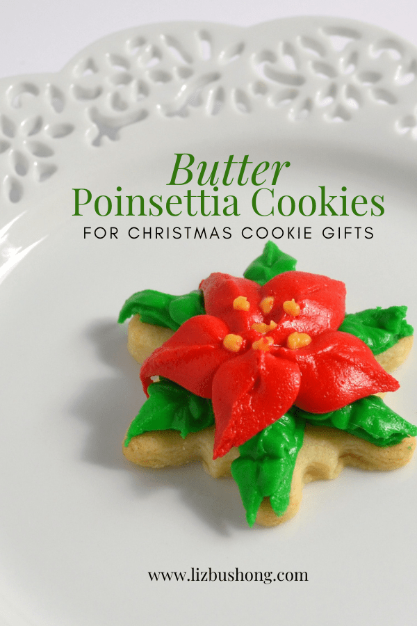 How to make butter poinsettia cookies lizbushong.com