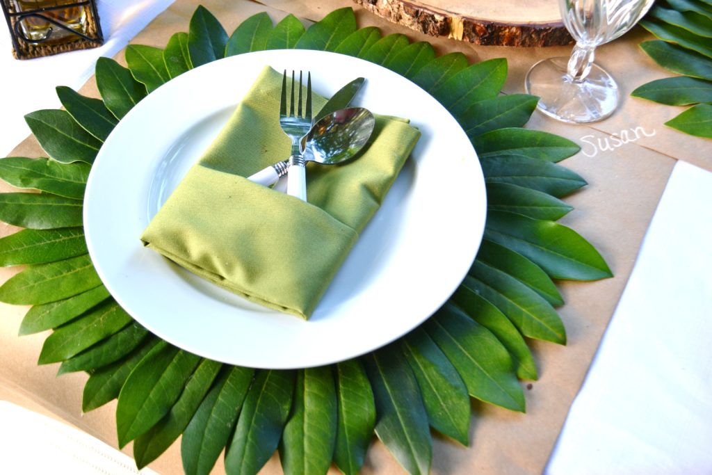 How to make a rhododendron place setting and mat lizbushong.com