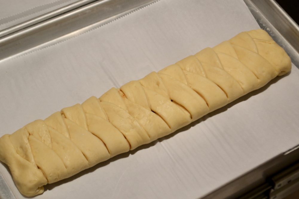 Almond Braided Roll Before First Rise lizbushong.com