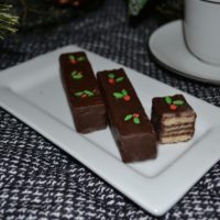 Chocolate Covered Wafer Cookies