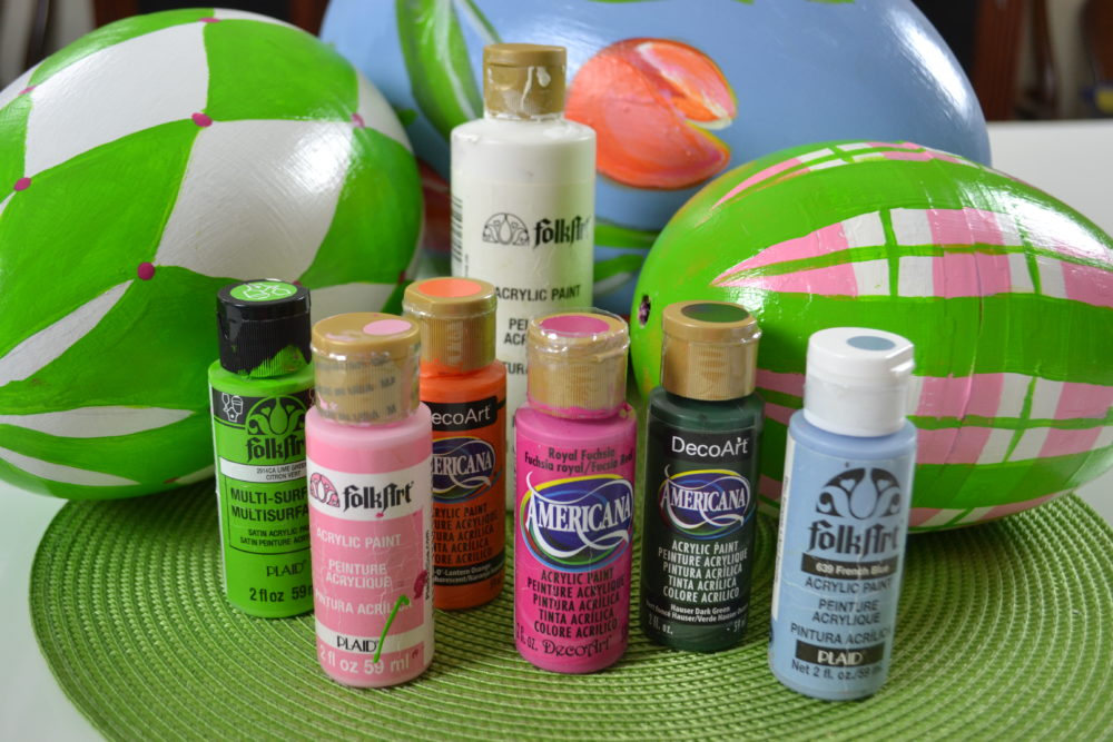 Spring Egg Topiary paints- lizbushong.com