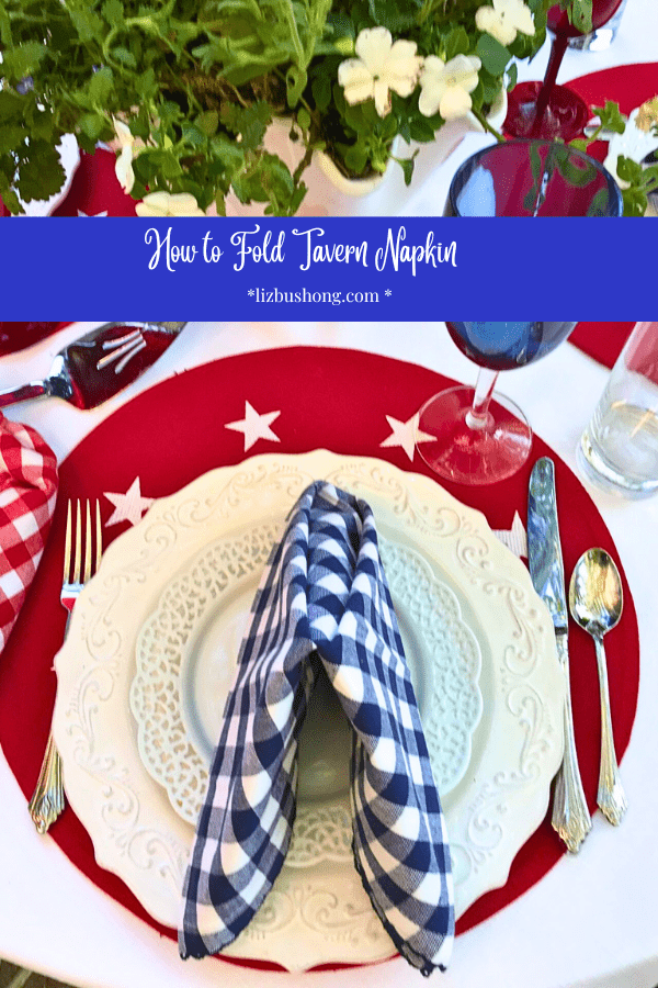 How to fold a Tavern Napkin lizbushong.com