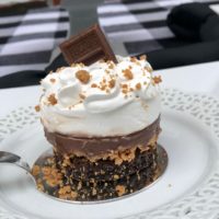 Triple Brownie Ganache S'More Mini Cake- lizbushong.com