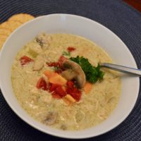 Chunky Chicken Mushroom Soup Recipe