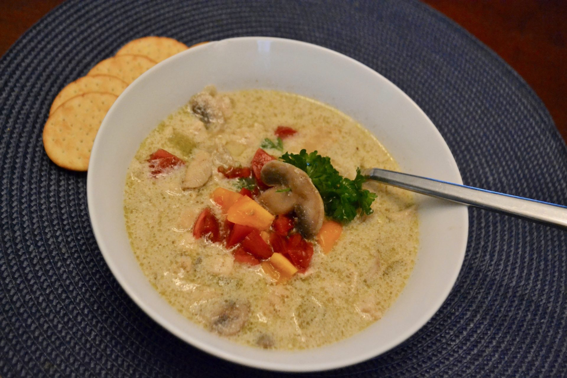 Chunky Chicken Mushroom Soup Recipe