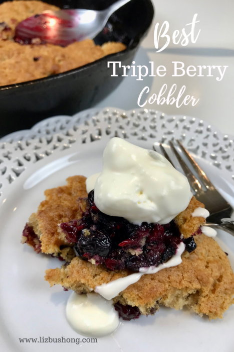 Best Triple Berry Skillet Cobbler lizbushong.com