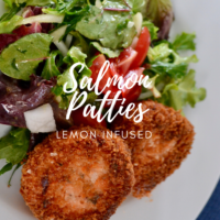 Lemon Infused Salmon Patties Recipe lizbushong.com