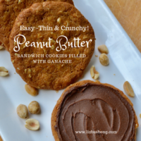 Thin Crunchy Peanut Butter Sandwich Cookies with Ganache Lizbushong.com