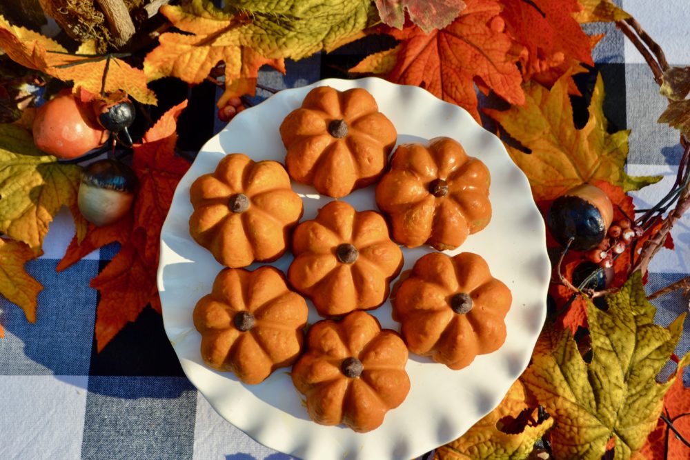 Pumpkin Shaped scones lizbushong.com