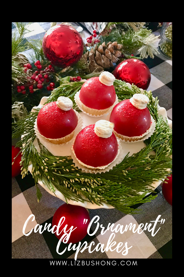 Candy Ornament Cupcake Wreath lizbushong.com