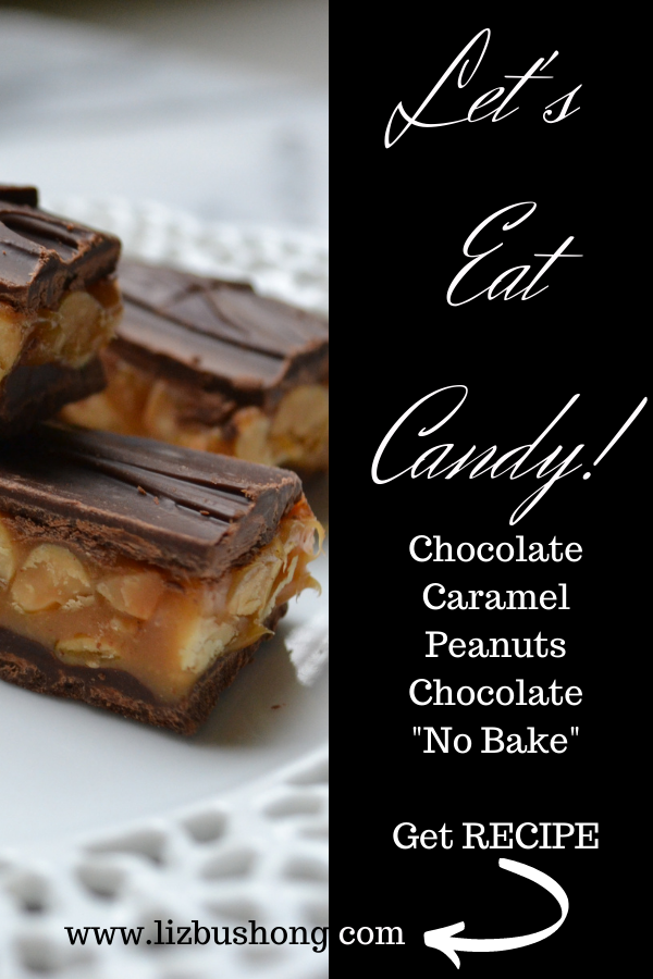 How to make Chocolate Caramel Peanut Bars lIzbushong.com