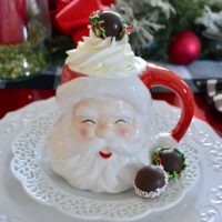 Santa Mug Mug of Hot Chocolate lizbushong.com