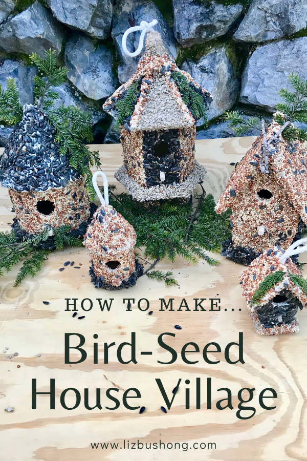 How to Make a Bird Seed House Village, lizbushong.com