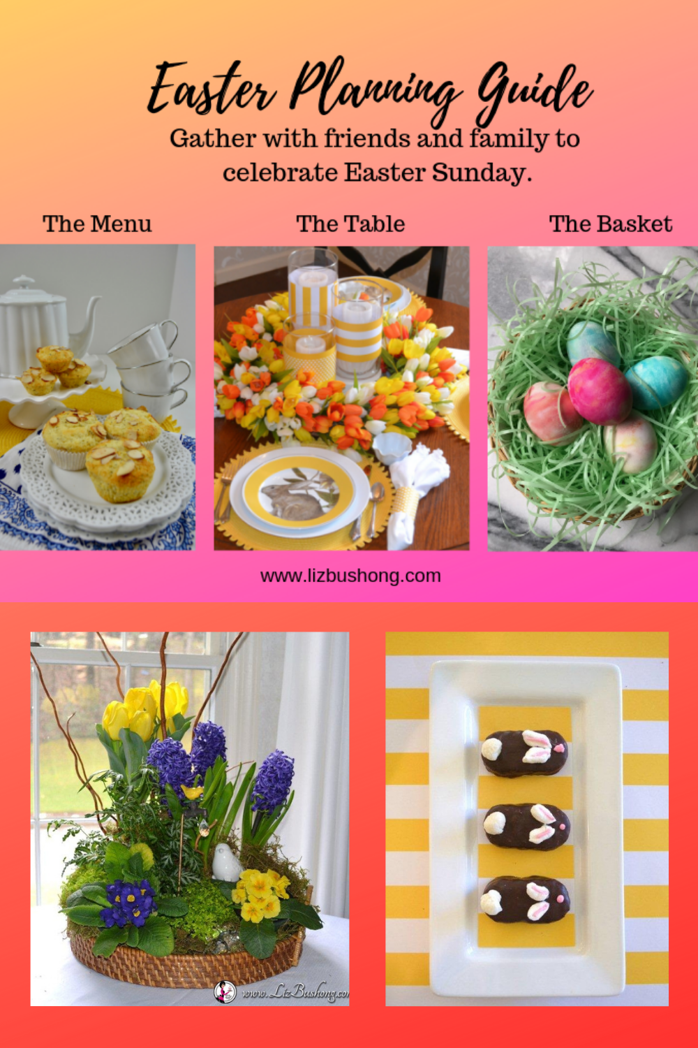 Easter Brunch -Dinner Planning Guide Lizbushong.com