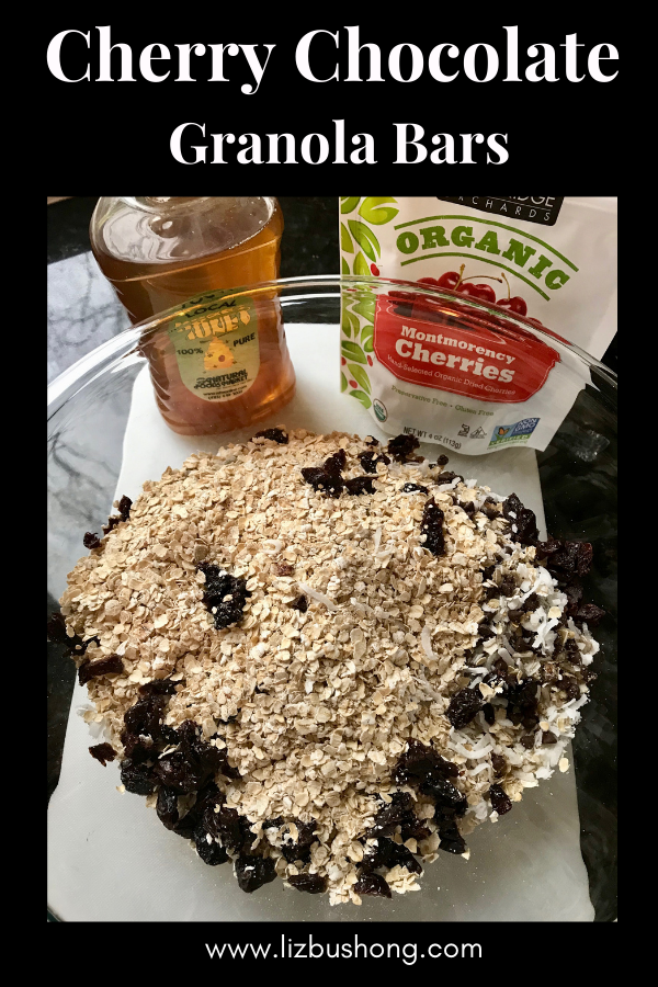 Cherry Chocolate Granola Bars Ingredients lizbushong.com