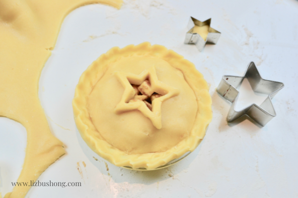 Mini Apple Pie Recipe Dough Cut outs lizbushong.com
