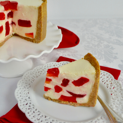 How to make Cherry Jellied Cheesecake lizbushong.com -thumbnail