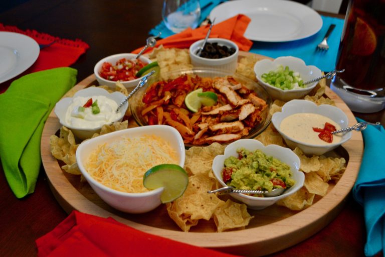 Chicken Fajita Grazing Charcuterie Board