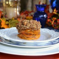 How to make stacked sweet potatoes & praline topping lizbushong.com