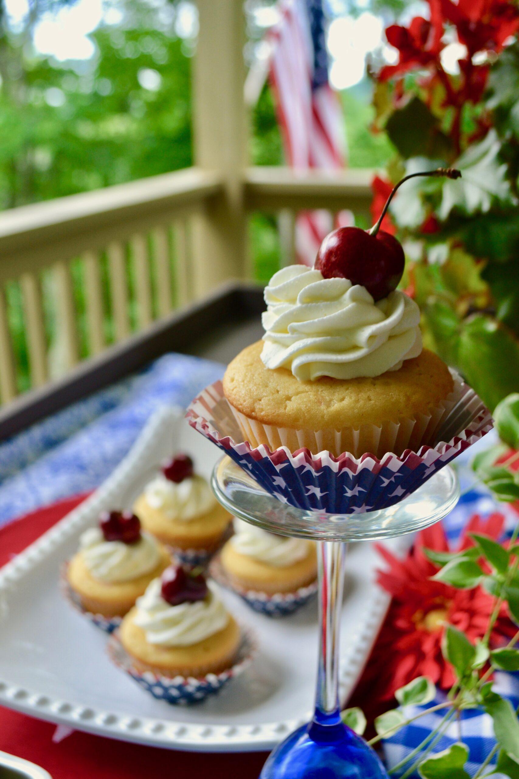 Cherry filled vanilla cupcakes lizbushong.com