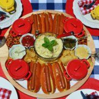How to Build Hot Dog Charcuterie Board lizbushong.com.