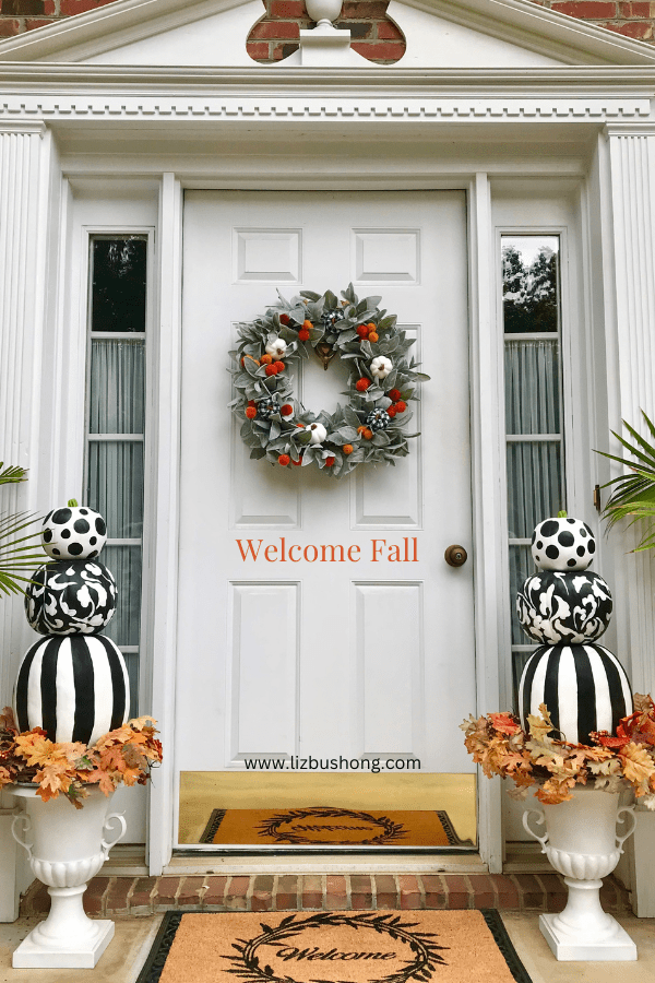 Welcome Fall Wreath how to make lizbushong.com