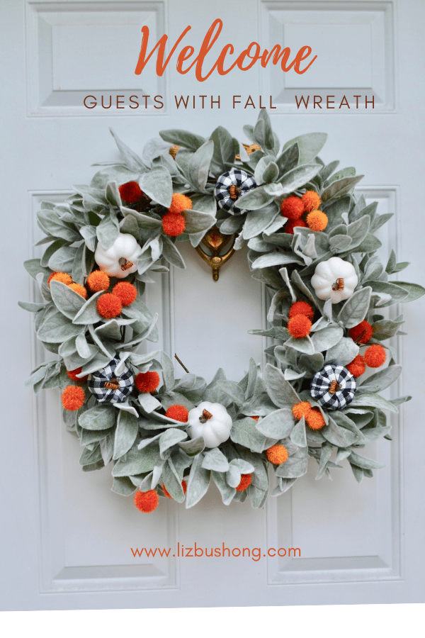 Welcome Fall Wreath how to make lizbushong.com