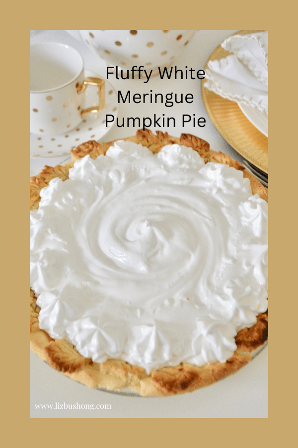 Gold & White Diningroom Dessert Pumpkin Meringue lizbushong.com