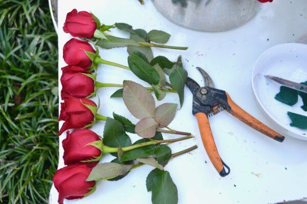 How to make a Cranberry rose centerpiece lizbushong.com