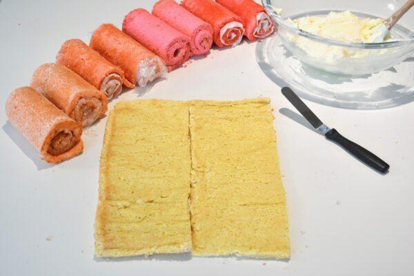 Sponge cakes ready to frost and roll for vertical cake lizbushong.com