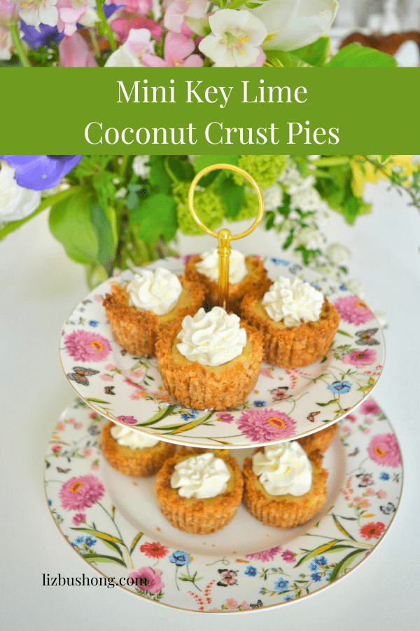 How to make Mini key lime coconut crust pies lizbushong.com