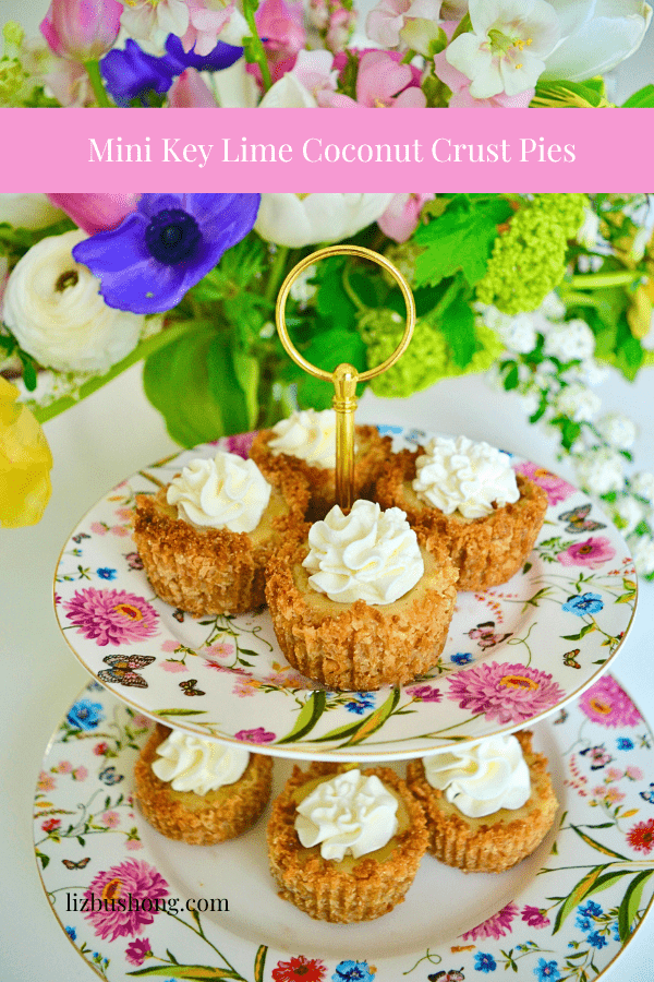 How to make mini key lime coconut crust pies lizbushong.com