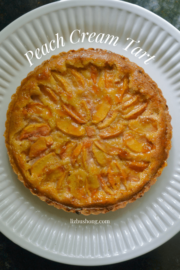 How to make a peach cream tart with shortbread crust lizbushong.com