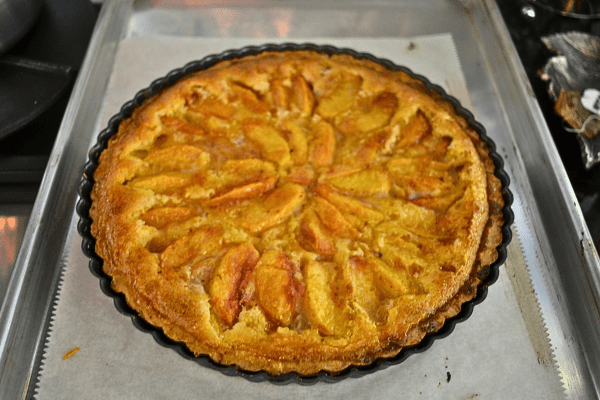 How to make a Peach Cream Tart lizbushong.com