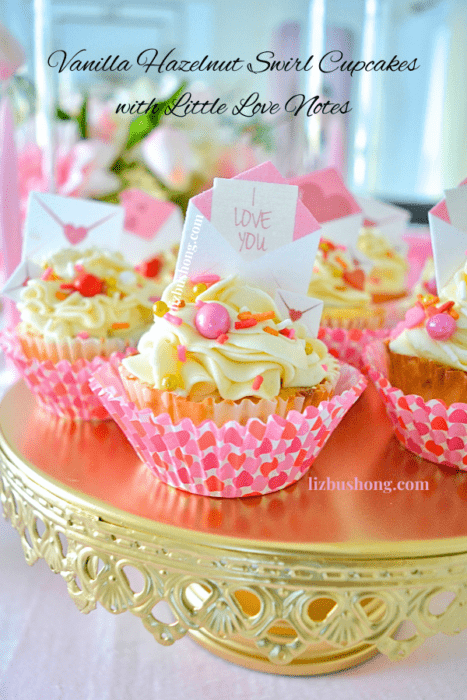 How to make vanilla cupcakes with mini love notes lizbushong.com