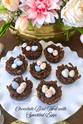 How to make Edible Chocolate Bird Nest for Cakes lizbushong.com